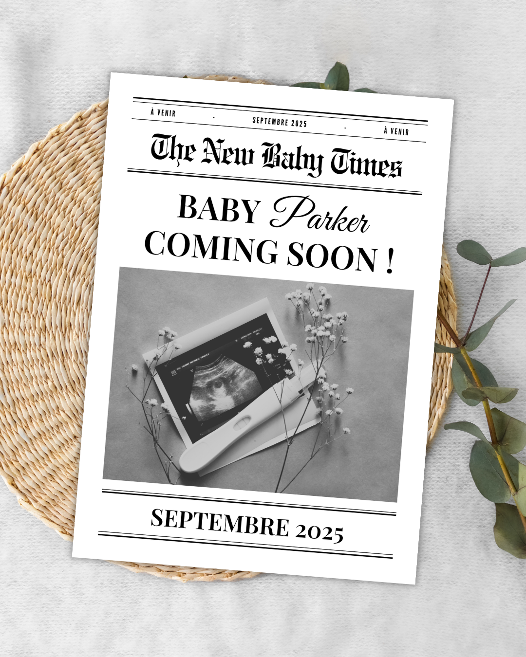 The New Baby Times – Version 2 Pages