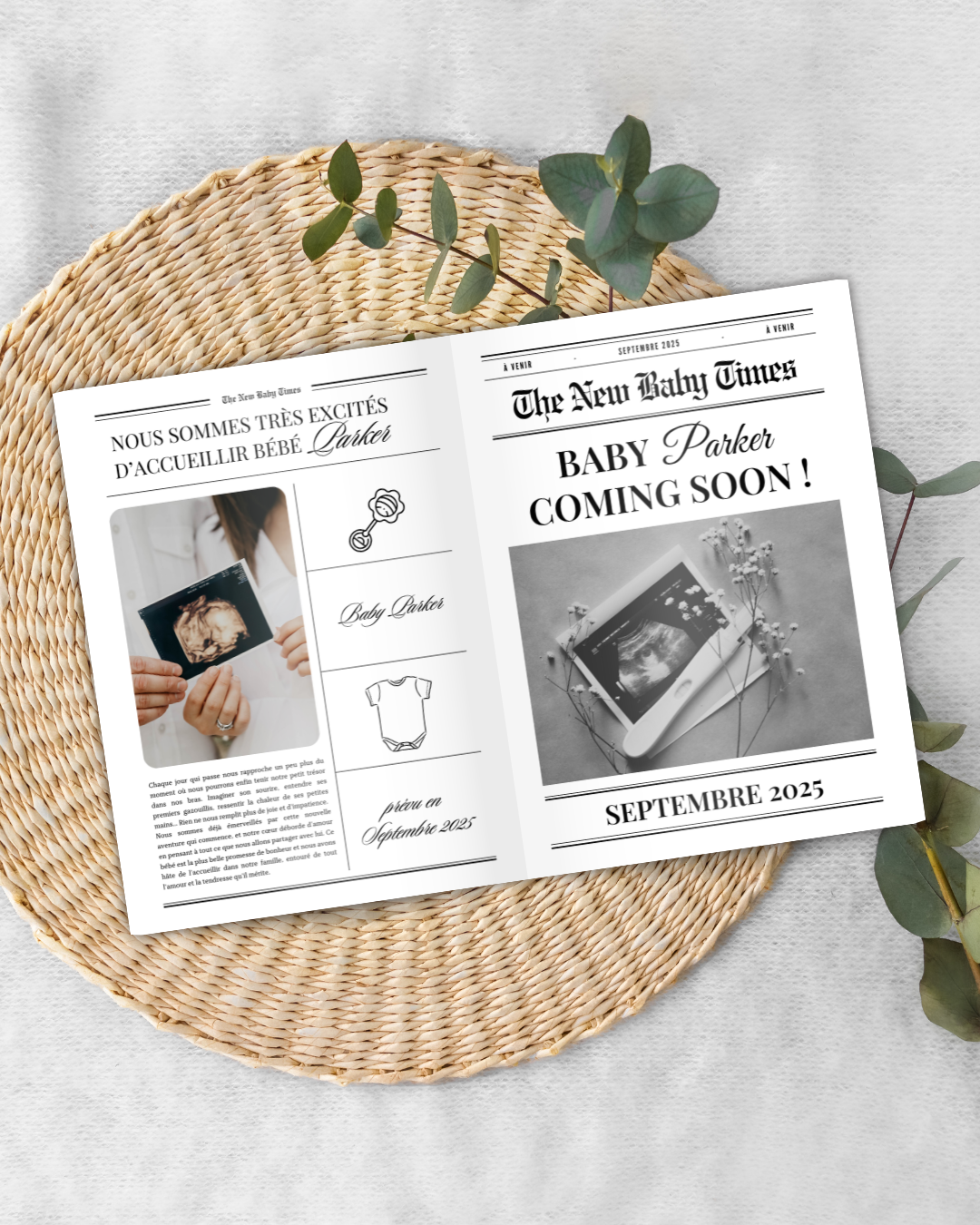 The New Baby Times – Version 2 Pages