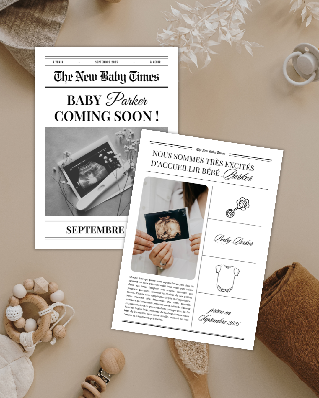 The New Baby Times – Version 4 Pages