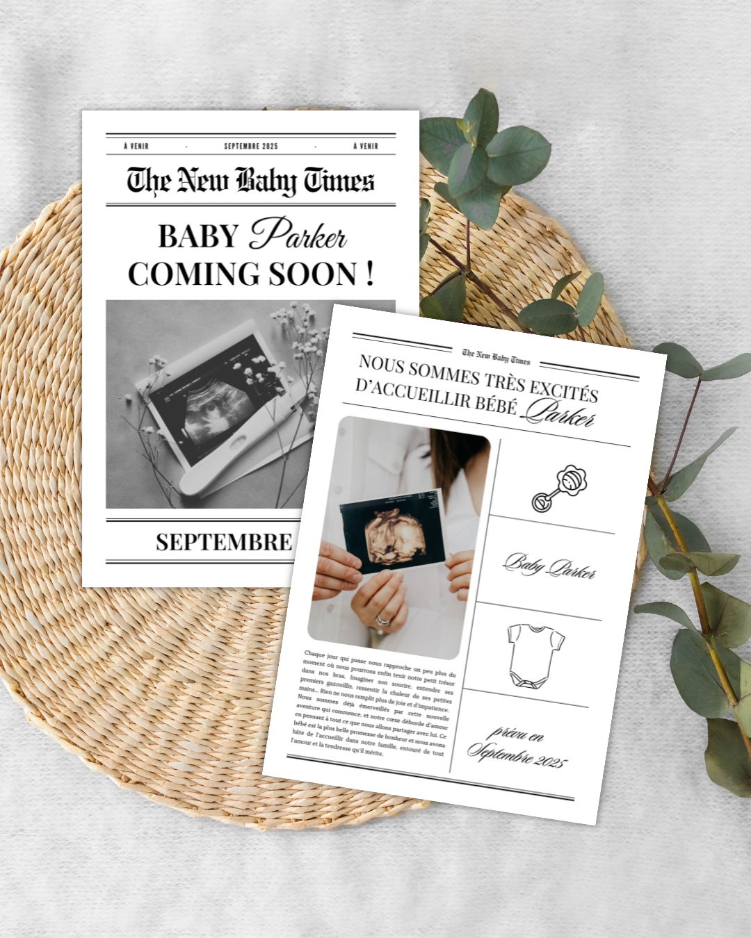 The New Baby Times – Version 2 Pages